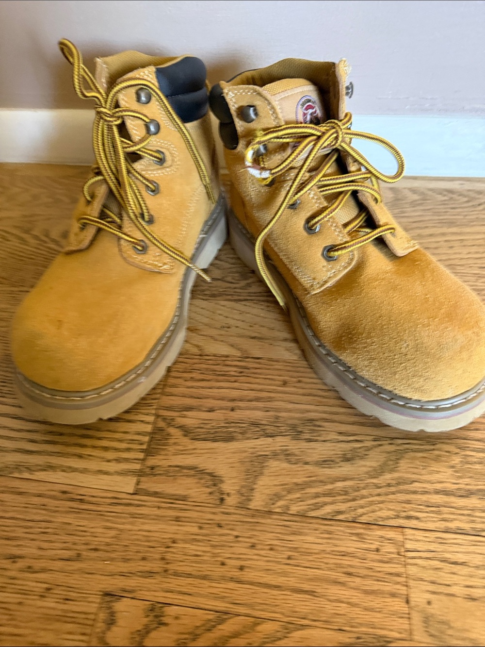 Brahma Bravo 6” Steel Toe Suede Work Boots, Sz 7